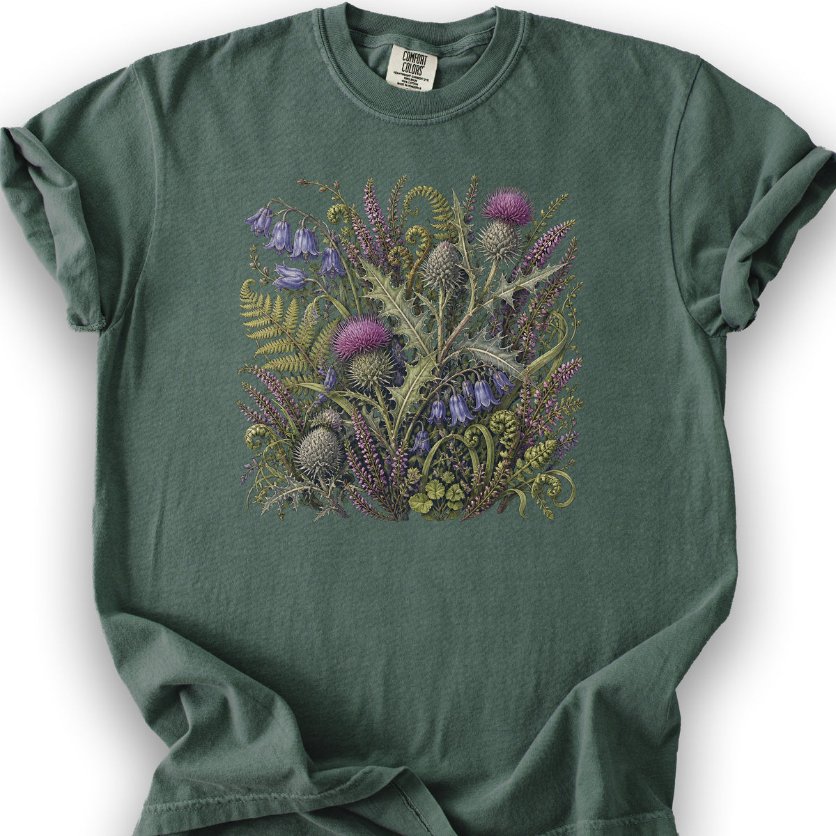 Wild Thistles T-Shirt - Blue Spruce