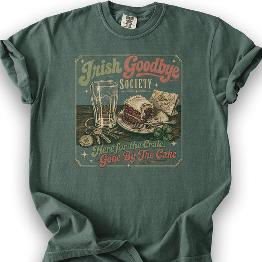 Irish Goodbye Society T-Shirt - Blue Spruce