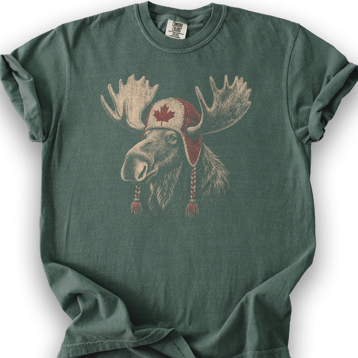 Canada Moose Cap T-Shirt - Blue Spruce