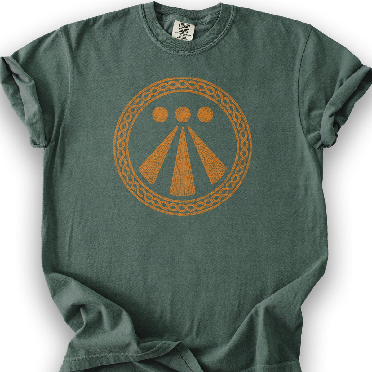 Awen Celtic Knot T-Shirt - Blue Spruce