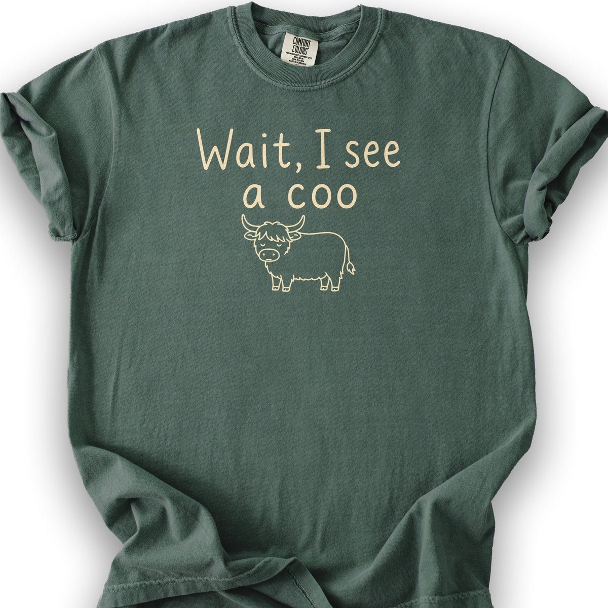 Wait I See A Coo T-Shirt - Blue Spruce