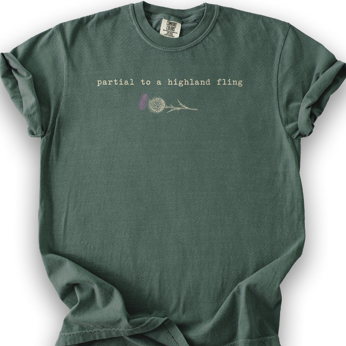 Partial Highland Fling T-Shirt - Blue Spruce
