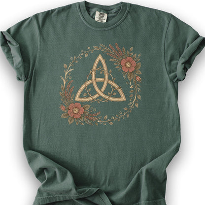 Trinity Garden Wreath T-Shirt - Blue Spruce
