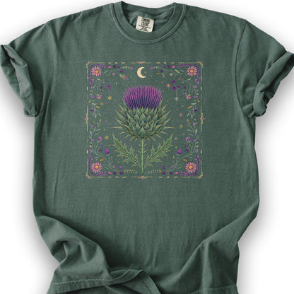 Midnight Thistle T-Shirt - Blue Spruce