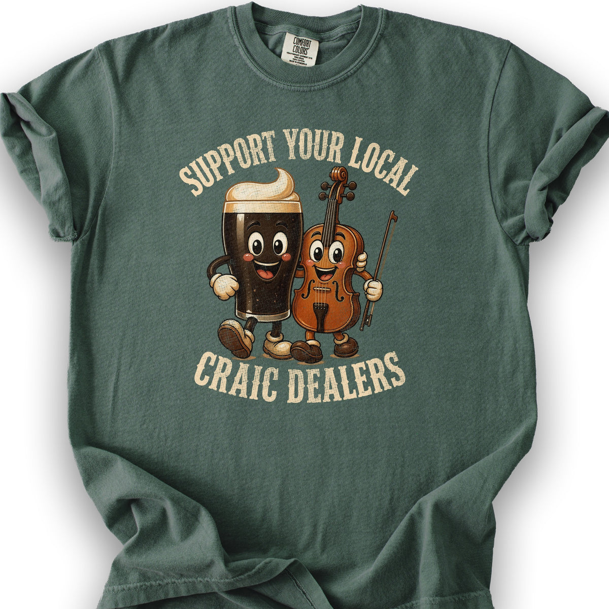 Craic Dealers T-Shirt - Blue Spruce