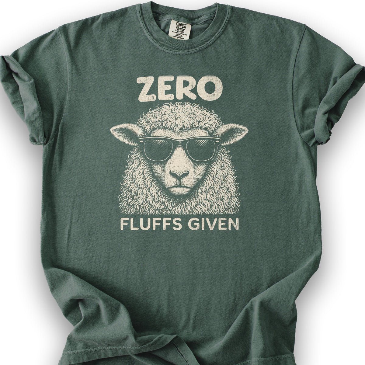Zero Fluffs Given T-Shirt - Blue Spruce