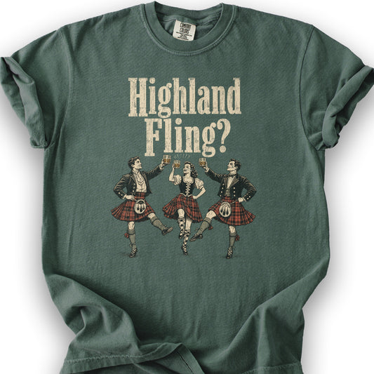 Highland Fling Trio T-Shirt - Blue Spruce