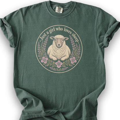 Girl Who Loves Sheep T-Shirt