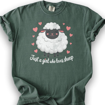 Just A Girl Sheep T-Shirt