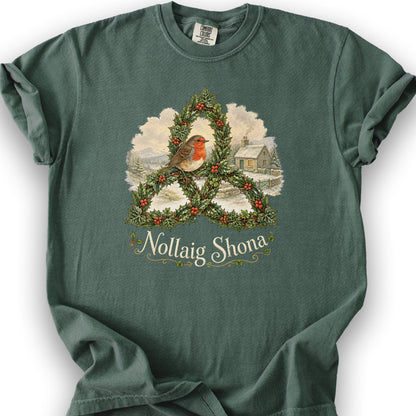 Nollaig Shona Robin T-Shirt