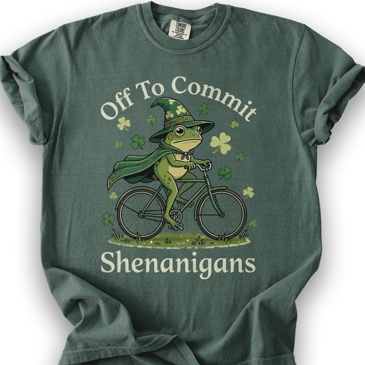 Frog Shenanigans T-Shirt - Blue Spruce