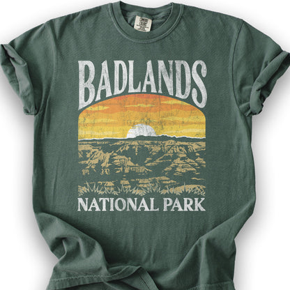 Badlands National Park "Big and Bold" T-Shirt - Blue Spruce