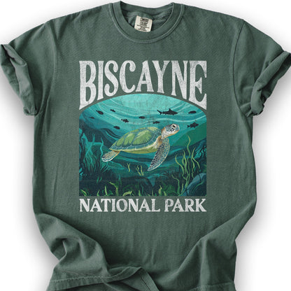 Biscayne National Park "Big and Bold" T-Shirt - Blue Spruce
