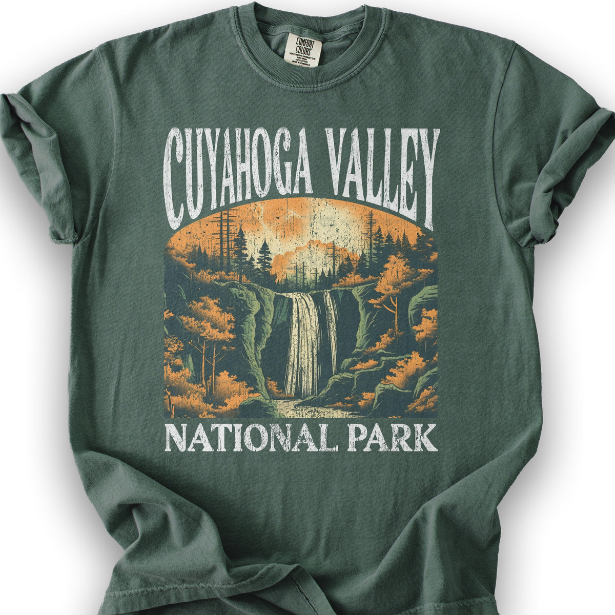 Cuyahoga Valley National Park "Big and Bold" T-Shirt - Blue Spruce