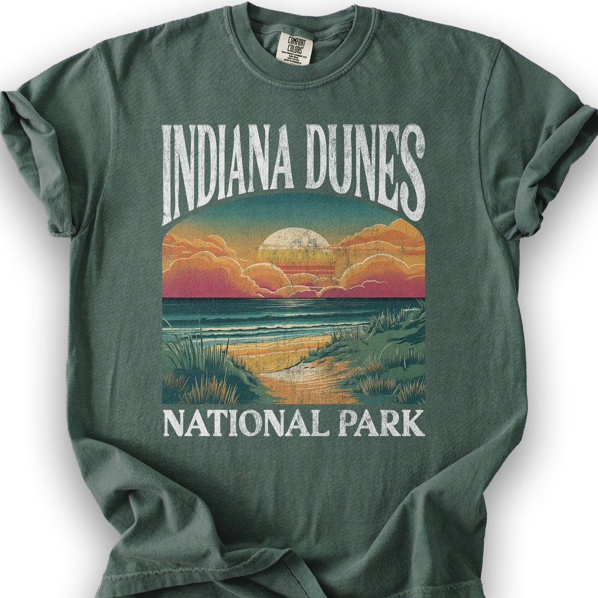 Indiana Dunes National Park "Big and Bold" T-Shirt - Blue Spruce