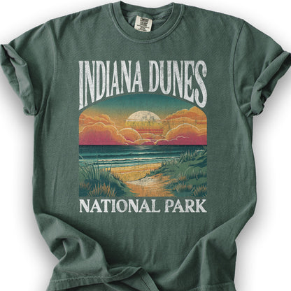 Indiana Dunes National Park "Big and Bold" T-Shirt - Blue Spruce