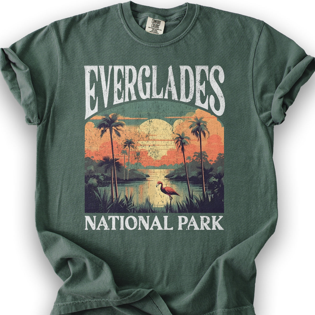 Everglades National Park "Big and Bold" T-Shirt - Blue Spruce