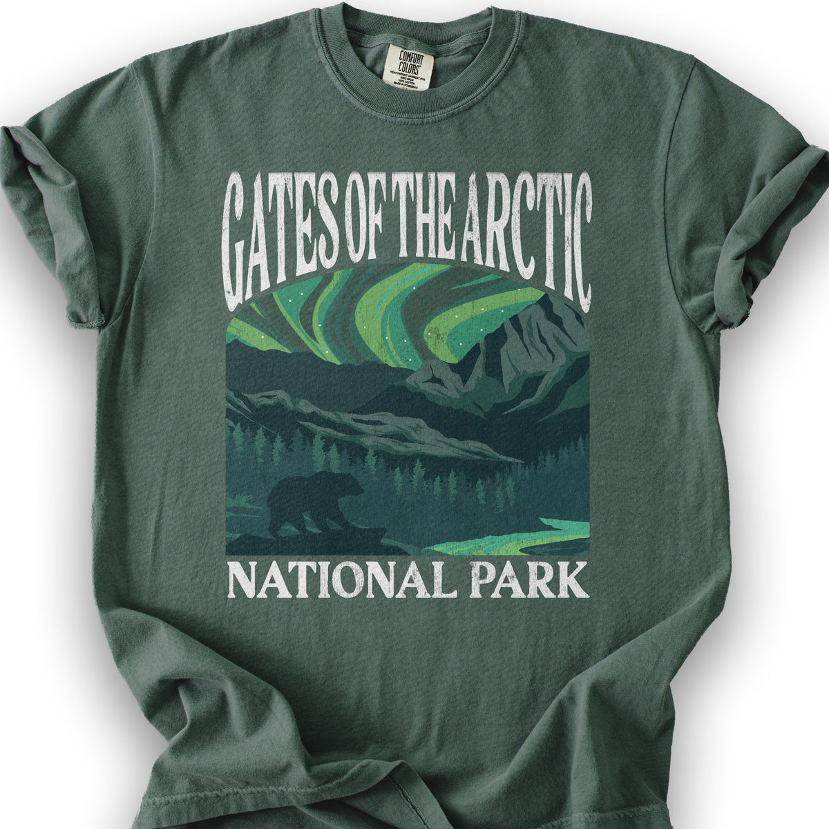 Gates of the Arctic National Park "Big and Bold" T-Shirt - Blue Spruce