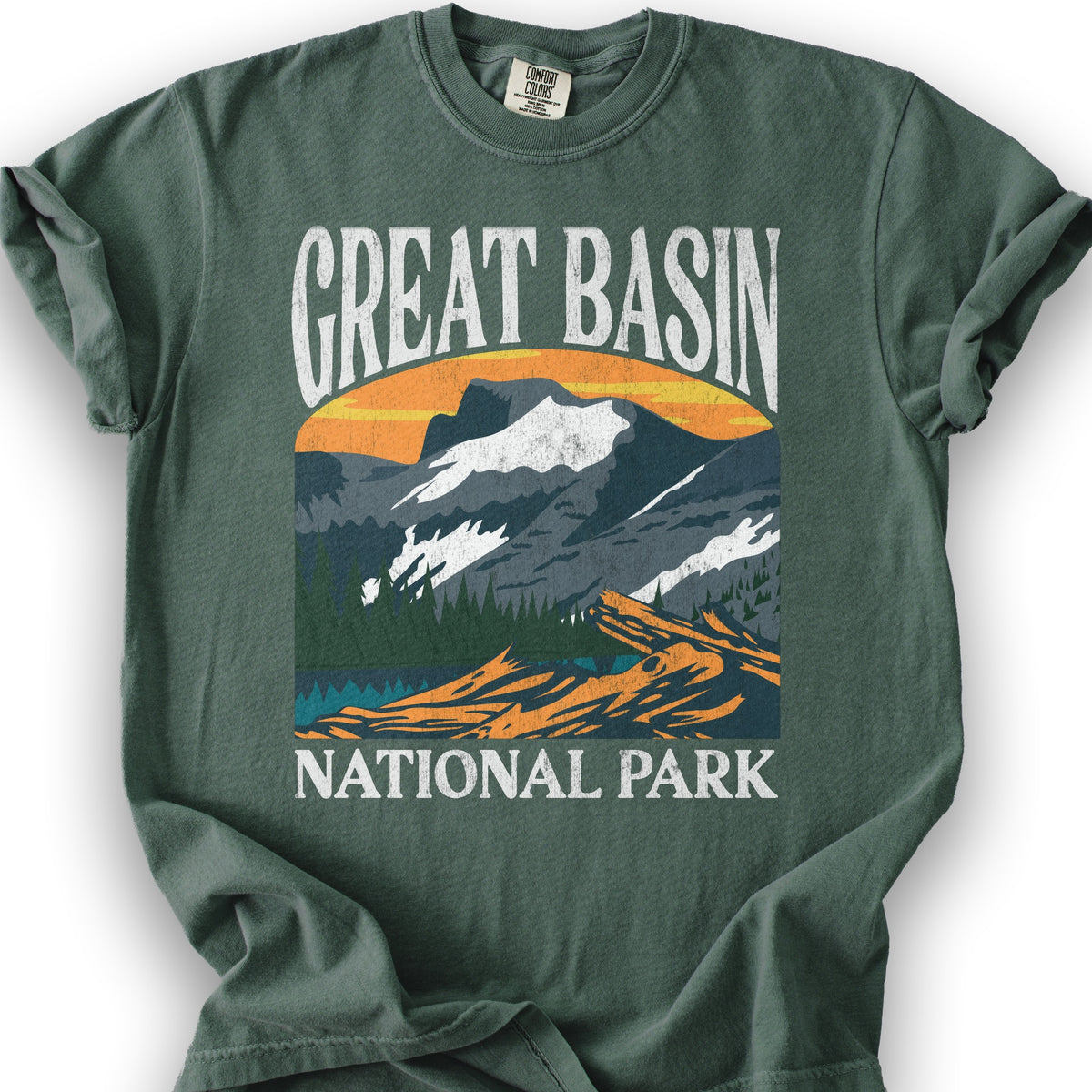Great Basin National Park "Big and Bold" T-Shirt - Blue Spruce