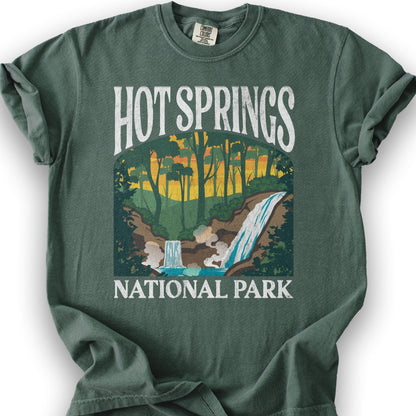 Hot Springs National Park "Big and Bold" T-Shirt - Blue Spruce