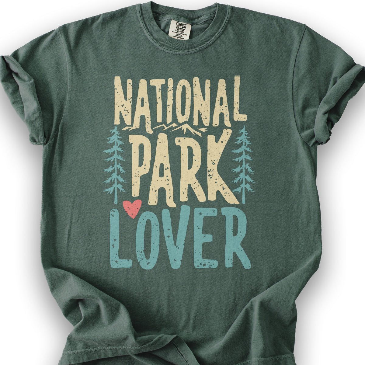 National Park Lover T-Shirt - Blue Spruce