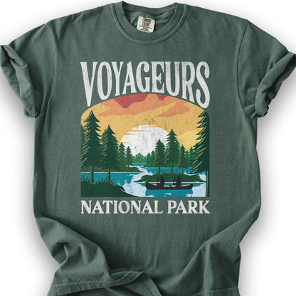 Voyageurs National Park "Big and Bold" T-Shirt - Blue Spruce