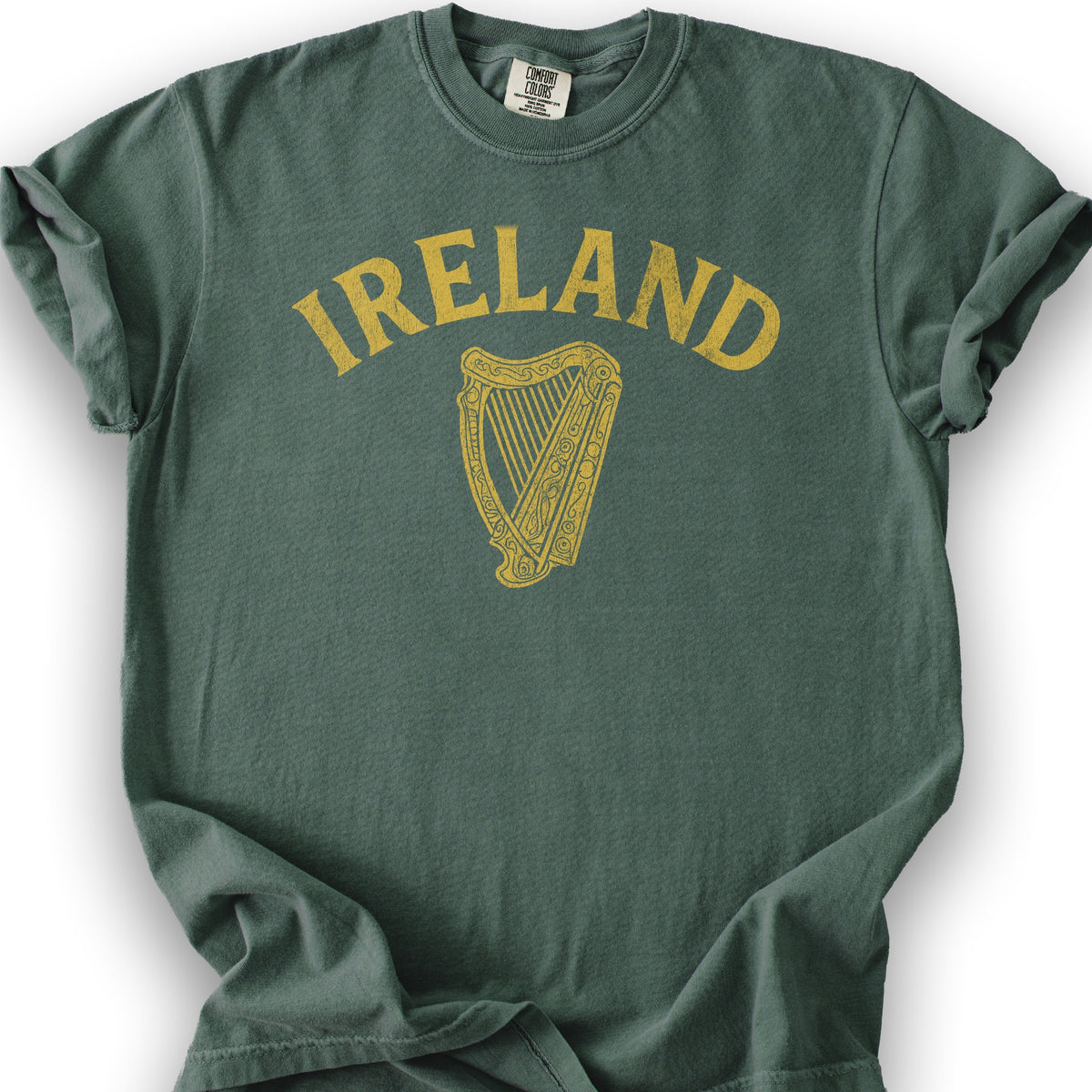Ireland Vintage Harp T-Shirt - Blue Spruce