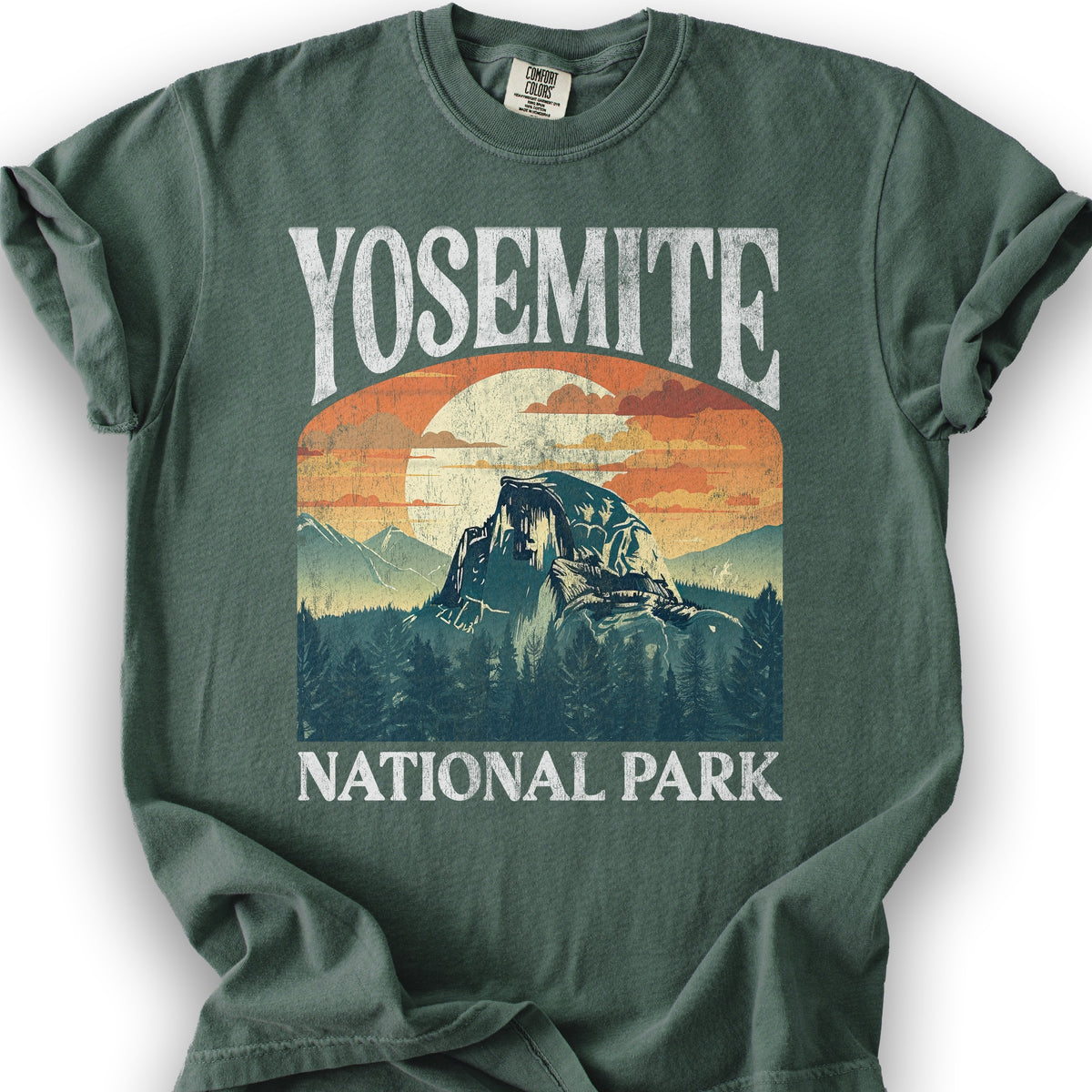 Yosemite National Park "Big and Bold" T-Shirt - Blue Spruce