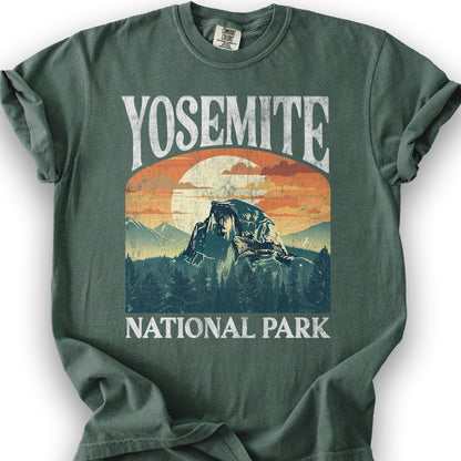 Yosemite National Park "Big and Bold" T-Shirt - Blue Spruce