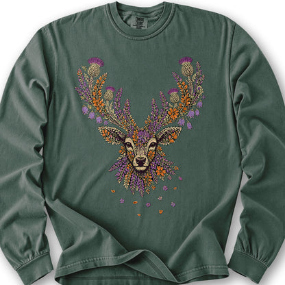 Floral Stag Long Sleeve Shirt