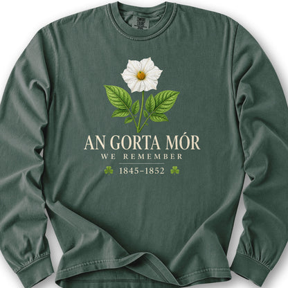 An Gorta Mór Long Sleeve Shirt - Blue Spruce
