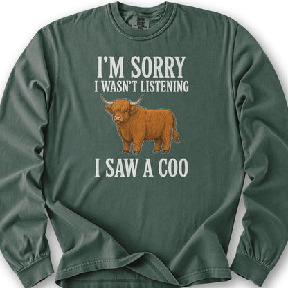 I Saw A Coo Long Sleeve Shirt - Blue Spruce