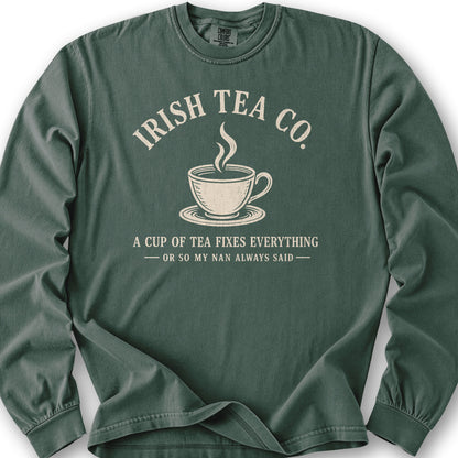 Irish Tea Company Long Sleeve Shirt - Blue Spruce