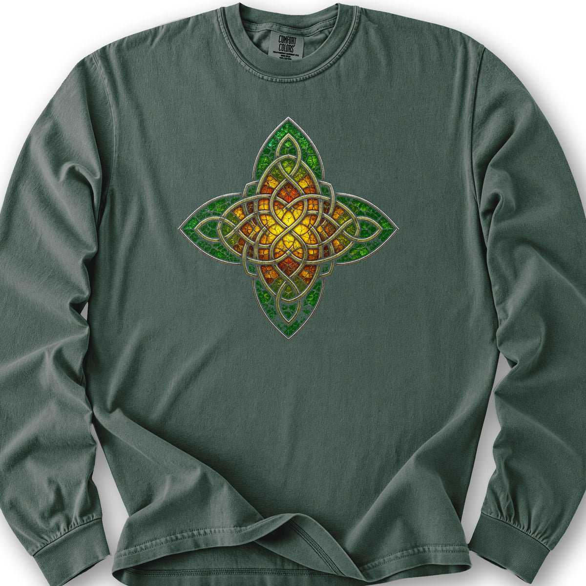 Celtic Glass Star Long Sleeve Shirt - Blue Spruce