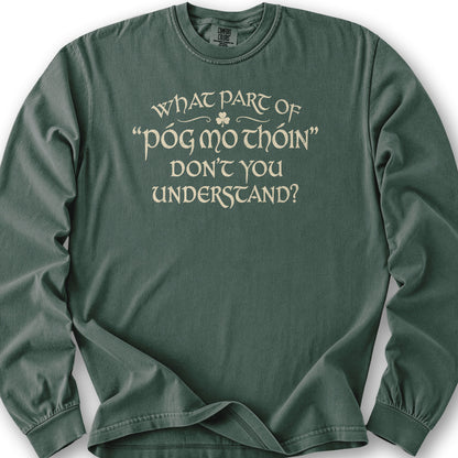 Póg Mo Thóin Understand Long Sleeve Shirt - Blue Spruce