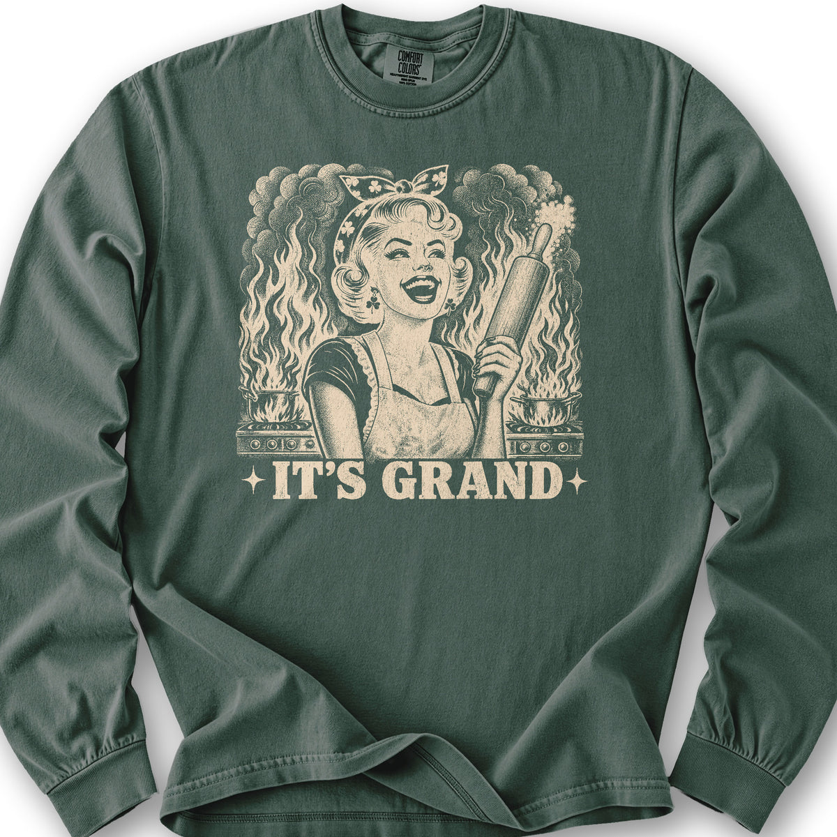 It's Grand Irish Long Sleeve Shirt - Blue Spruce