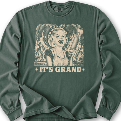 It's Grand Irish Long Sleeve Shirt - Blue Spruce