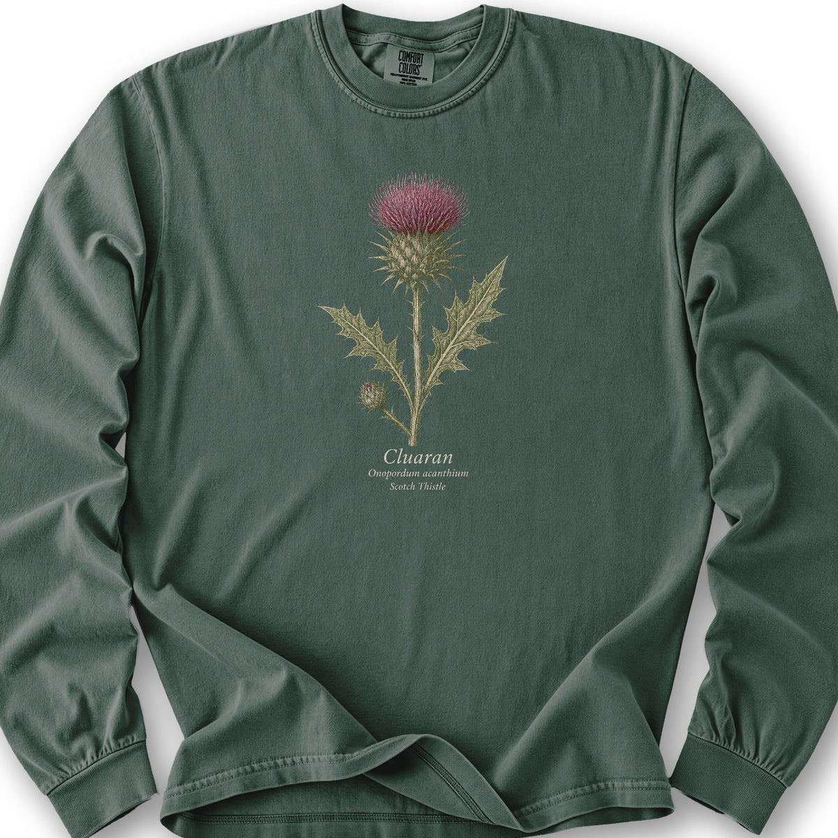 Cluaran Thistle Long Sleeve Shirt - Blue Spruce