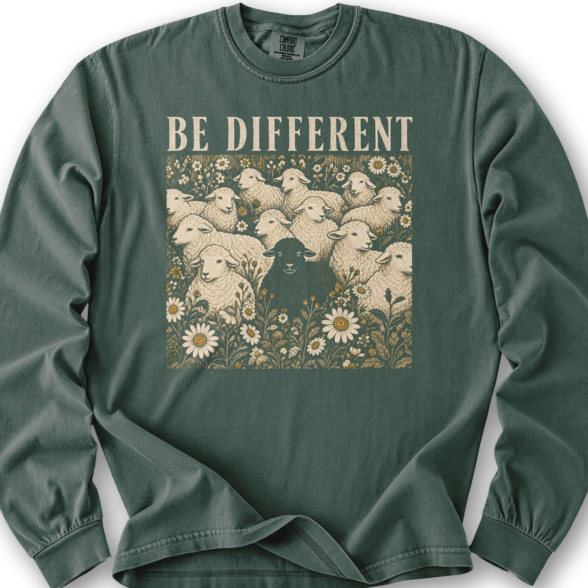 Be Different Sheep Long Sleeve Shirt