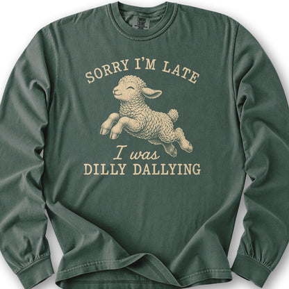 Dilly Dallying Long Sleeve Shirt - Blue Spruce