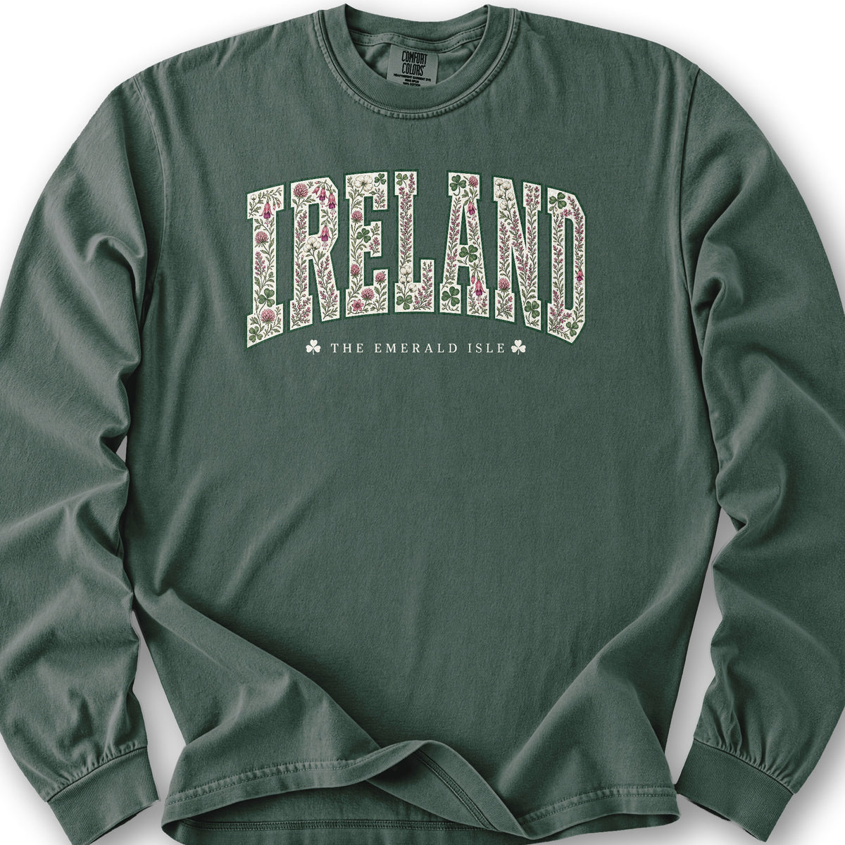 Ireland Varsity Floral Long Sleeve Shirt
