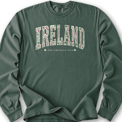 Ireland Varsity Floral Long Sleeve Shirt