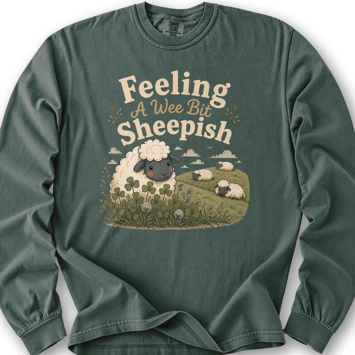 Wee Bit Sheepish Long Sleeve Shirt - Blue Spruce