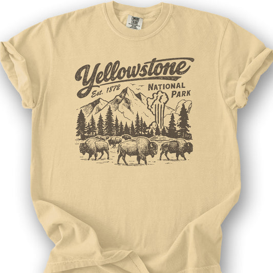 Yellowstone "Vintage Sketch" T-Shirt - Butter