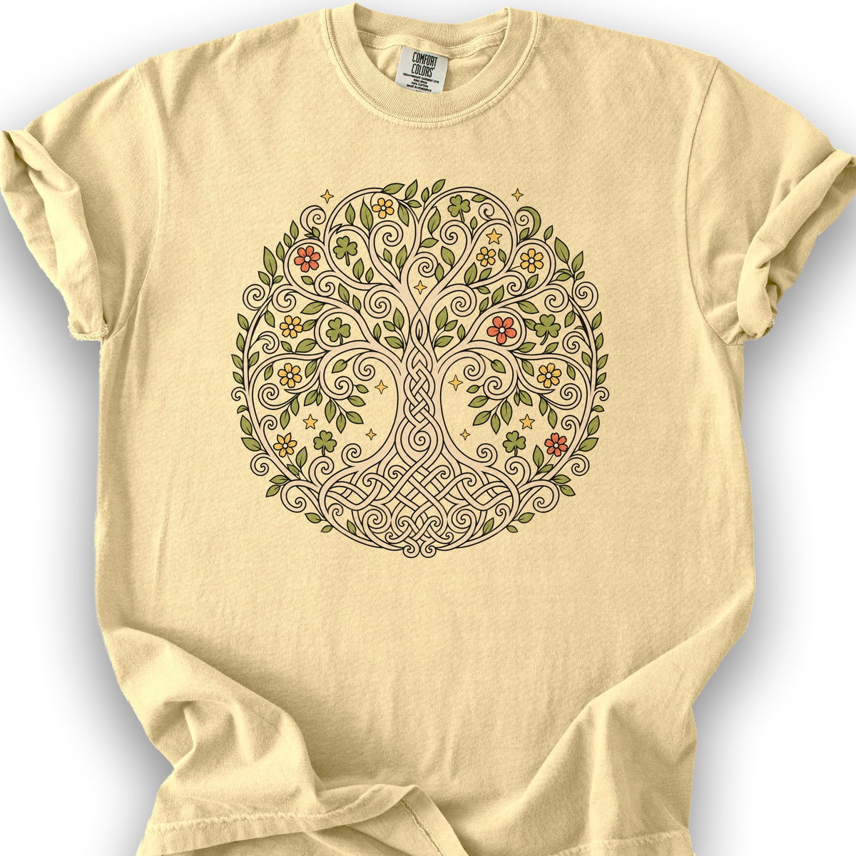 Celtic Tree of Life T-Shirt - Butter