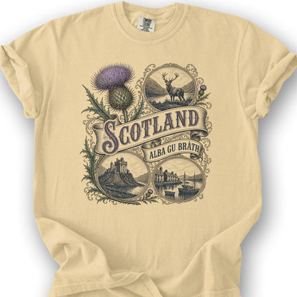 Scotland Vignettes T-Shirt - Butter
