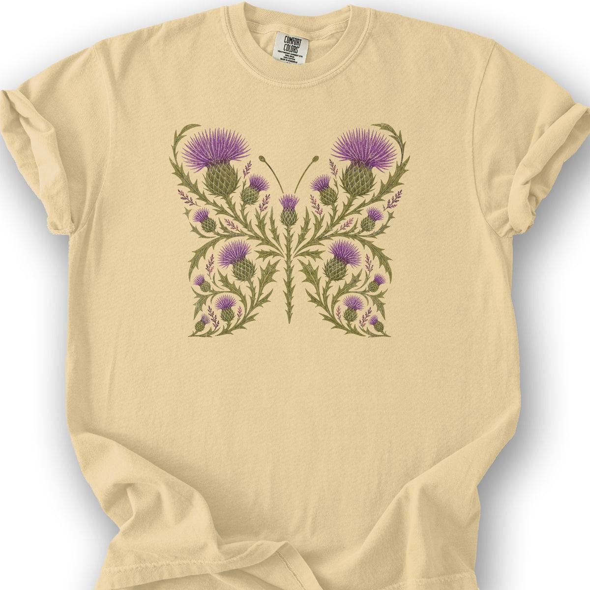 Thistle Butterfly 2 T-Shirt - Butter