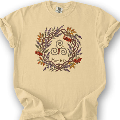 Fómhar Triskele T-Shirt - Butter