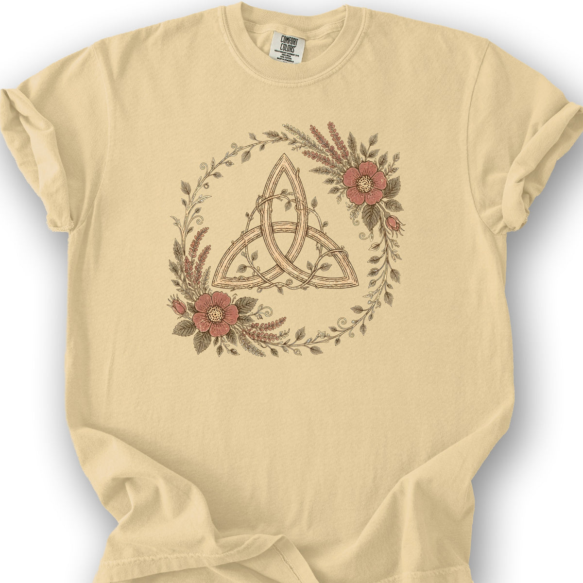 Trinity Garden Wreath T-Shirt - Butter
