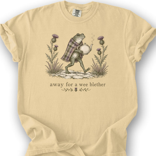 Wee Blether Frog T-Shirt - Butter